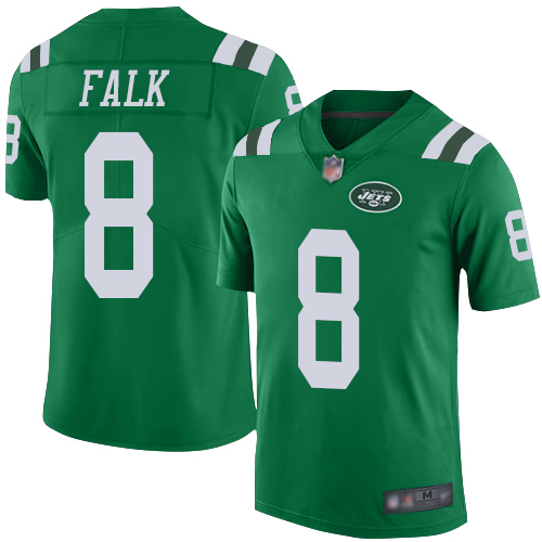New York Jets Limited Green Men Luke Falk Jersey NFL Football #8 Rush Vapor Untouchable->women nfl jersey->Women Jersey
